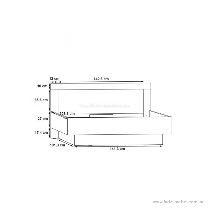 Ліжко Julietta JLTL167 Ліжко Julietta JLTL167