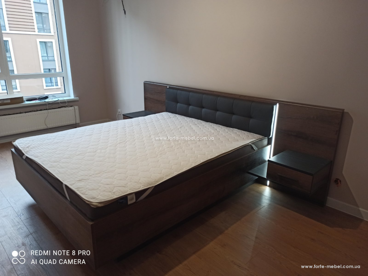 Кровать с тумбочками Bellevue BLQL181B (180*200) Кровать с тумбочками Bellevue BLQL181B (180*200)