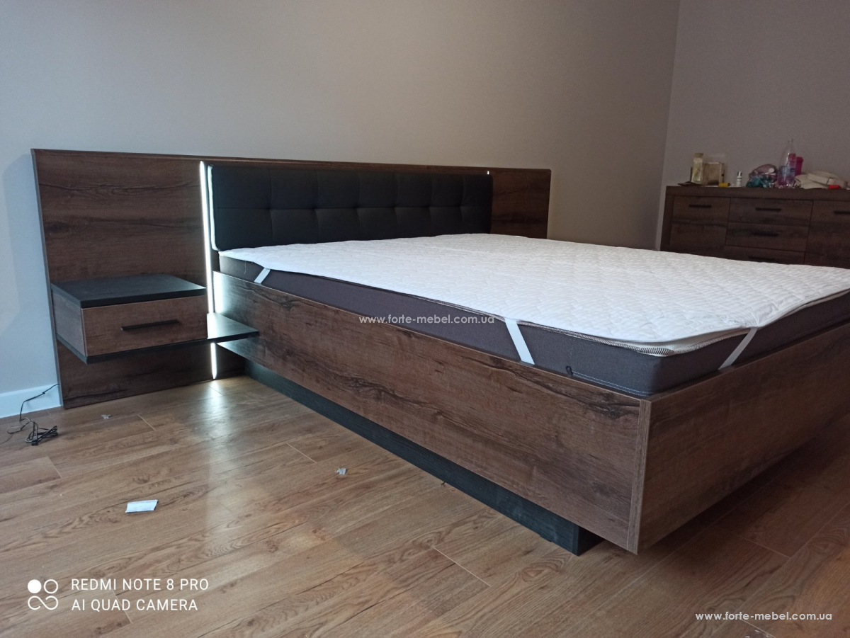 Кровать с тумбочками Bellevue BLQL181B (180*200) Кровать с тумбочками Bellevue BLQL181B (180*200)