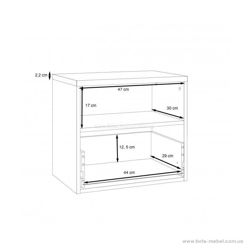 Прикроватная тумбочка Dalate DQLK011-M301 Прикроватная тумбочка Dalate DQLK011-M301