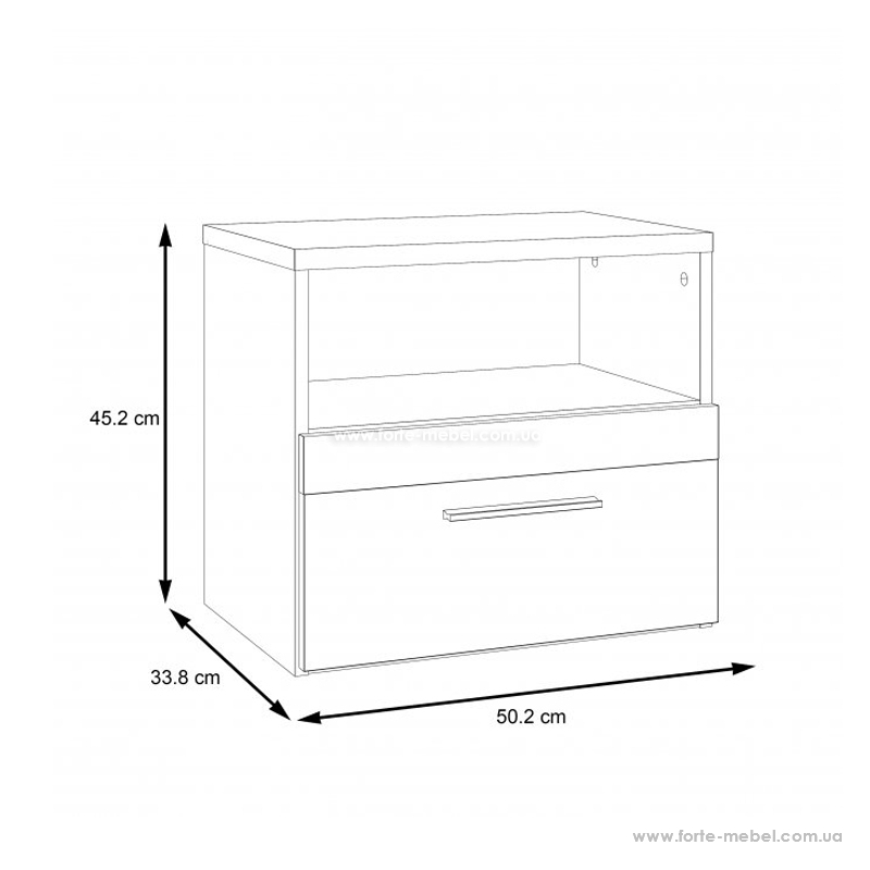 Прикроватная тумбочка Dalate DQLK011-M301 Прикроватная тумбочка Dalate DQLK011-M301